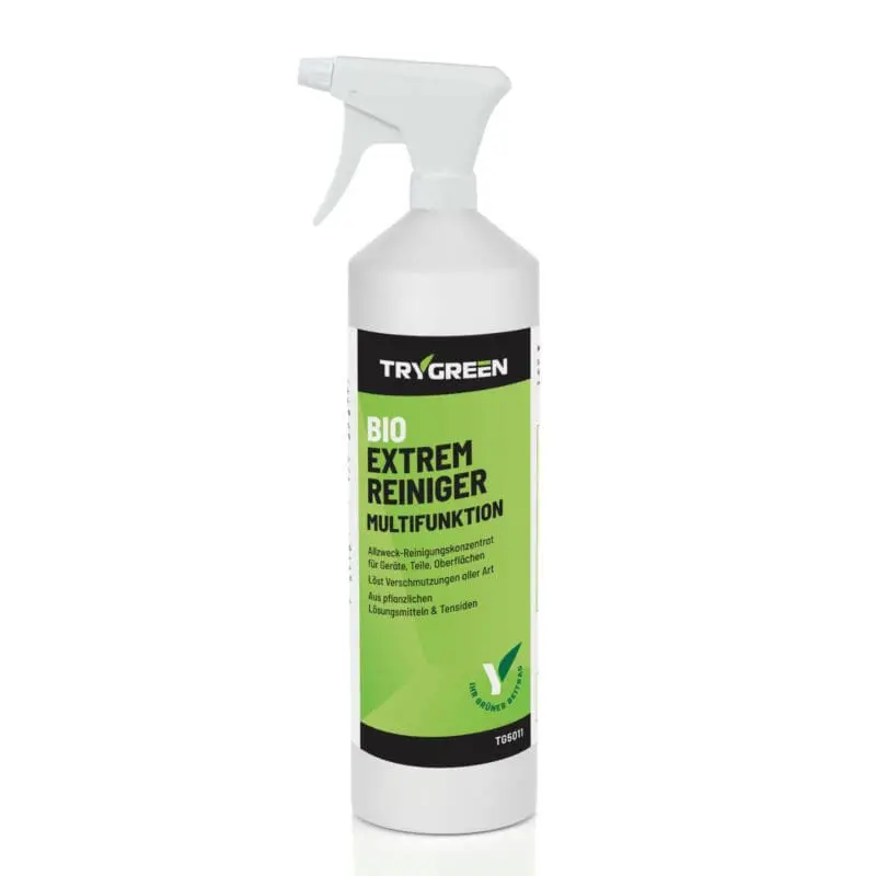 1 Liter Sprühflasche Universalreiniger Bio Extrem-Reiniger Multifunktion von TRYGREEN. Entfernt jeden Schmutz von abwaschbaren oberflächen. Biologisch abbaubarer und ökologischer Allzweckreiniger.