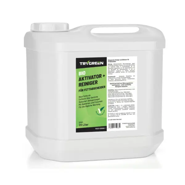 20 Liter Kanister Trygreen Bio Aktivator und Reiniger für Fettabscheider. Biologisches Spezialprodukt gegen Fettablagerungen und Geruch aus Fettabscheidern.