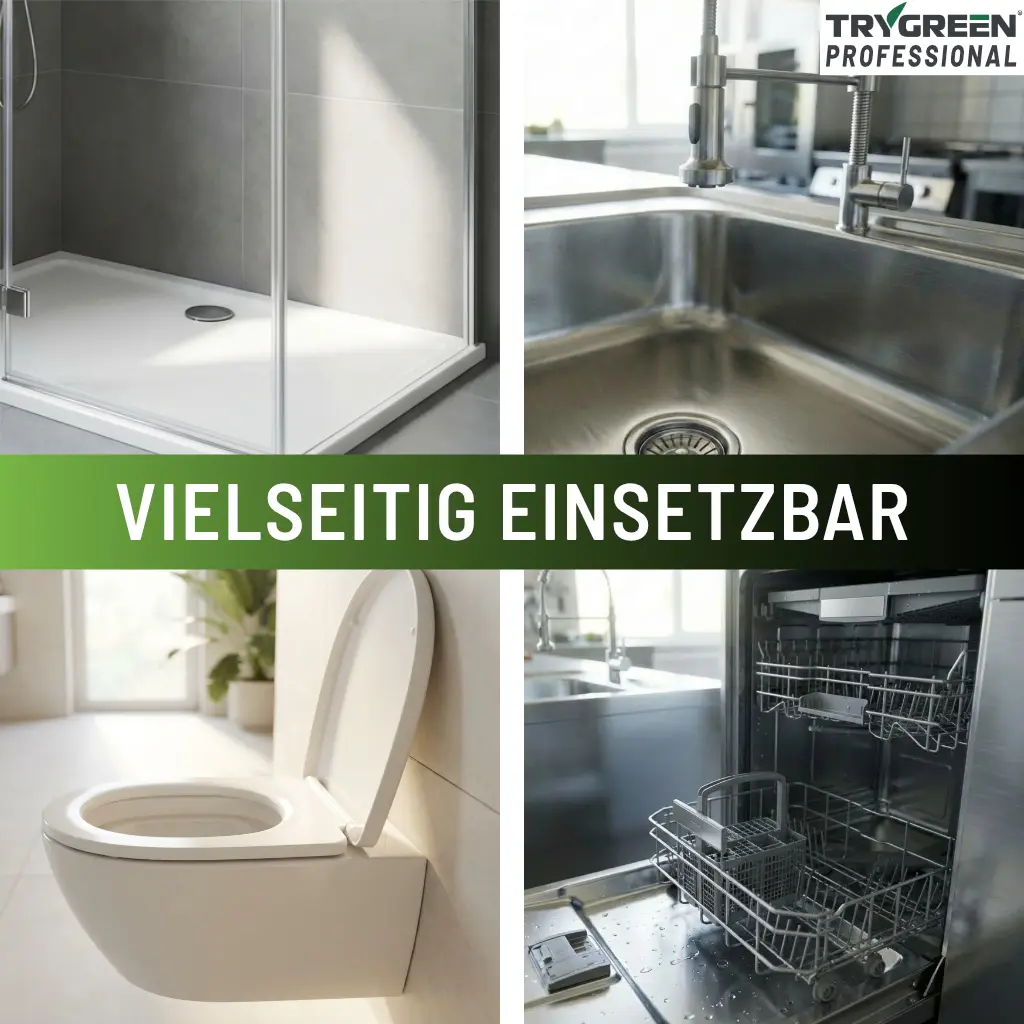 Abflussreiniger Rohrfrei Turbo ist anwendbar für Bad, Dusche, Badewanne, Toilette, Spüle, Spülmaschine